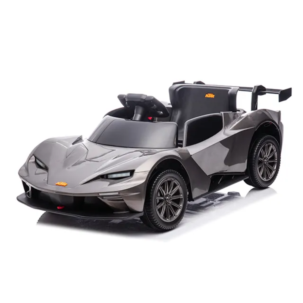 Ηλεκτροκίνητο Παιδικό Αυτοκίνητο Licensed KTM 12V Με Δερμάτινο Κάθισμα και Ελαστικά EVA τύπου Αυτοκινήτου σε Γκρι Χρώμα KMT-X5G