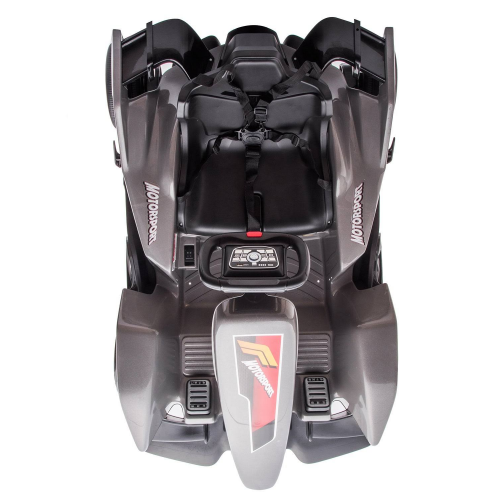 Ηλεκτροκίνητο Παιδικό Αυτοκίνητο Τύπου Formula 24V Με Δερμάτινο Κάθισμα και Ελαστικά EVA τύπου Αυτοκινήτου σε Γκρι Χρώμα F1X2-G