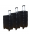 Σετ 3 Βαλίτσες Ταξιδίου ABS με Τηλεσκοπικό Χερούλι Ροδάκια και Κλείδωμα Ασφαλείας σε Μαύρο χρώμα 3119-BLACK