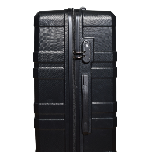 Σετ 3 Βαλίτσες Ταξιδίου ABS με Τηλεσκοπικό Χερούλι Ροδάκια και Κλείδωμα Ασφαλείας σε Μαύρο χρώμα 3119-BLACK