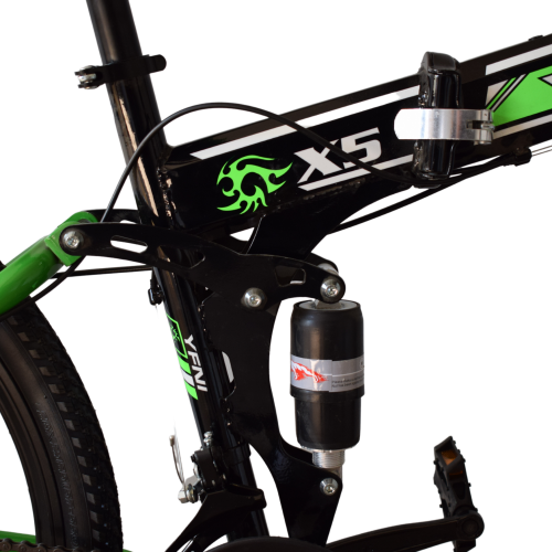 Ποδήλατο Σπαστό 26" YFNI X5 Μαύρο - Πράσινο X5-26-BG