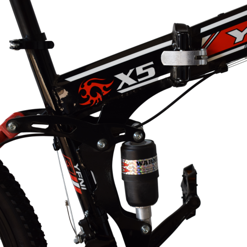 Ποδήλατο Σπαστό 26" YFNI X5 Μαύρο - Κόκκινο X5-26-BR