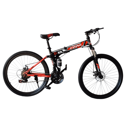Ποδήλατο Σπαστό 26" YFNI X5 Μαύρο - Κόκκινο X5-26-BR