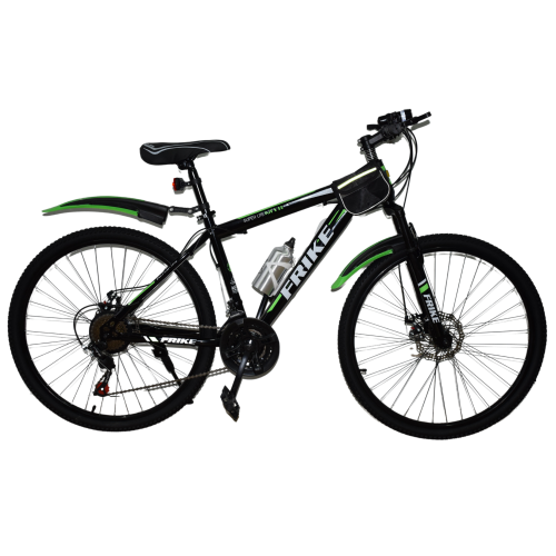 Ποδήλατο Mountain Hardtail AMG Με εξαρτήματα 26" Frike ( Με αξεσουάρ ) Μαύρο - Πράσινο FR26-AMG-BG