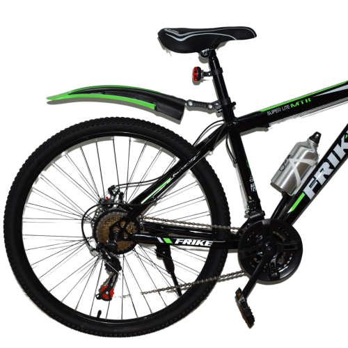 Ποδήλατο Mountain Hardtail AMG Με εξαρτήματα 26" Frike ( Με αξεσουάρ ) Μαύρο - Πράσινο FR26-AMG-BG