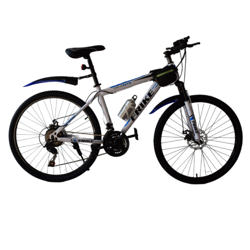 Ποδήλατο Mountain Hardtail AMG Με εξαρτήματα 27.5" Frike ( Με αξεσουάρ ) Λευκό - Μπλέ FR275-WBE