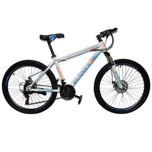 Ποδήλατο Mountain Hardtail 26″ Runner Λευκό - Μπλε RN-805