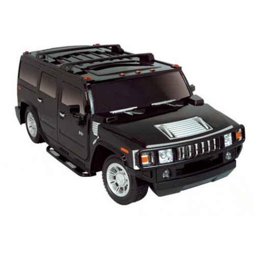 Τηλεκατευθυνόμενο Παιδικό Αυτοκίνητο Licensed Hummer H2 SUV με διάσταση 1/16 και φώτα σε Μαύρο H2SUV-BL